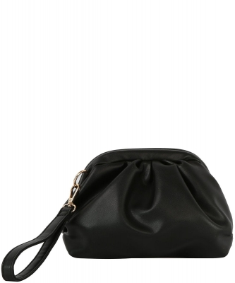 Small Frame Pouch Clutch Bag DX-0186 BLACK